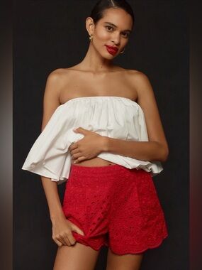 Ranna Gill - embroidered shorts - size l